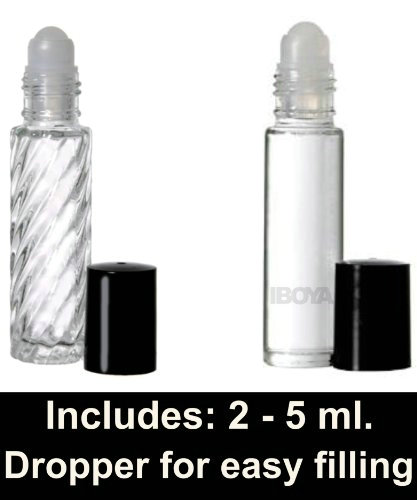 5ml 10ml Safe, secure and convenient black roll on bottle packaging