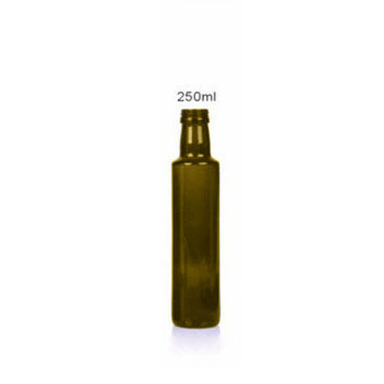 Food Grade 250ml Antique Green Dorica Olive Oil Glass Bottle