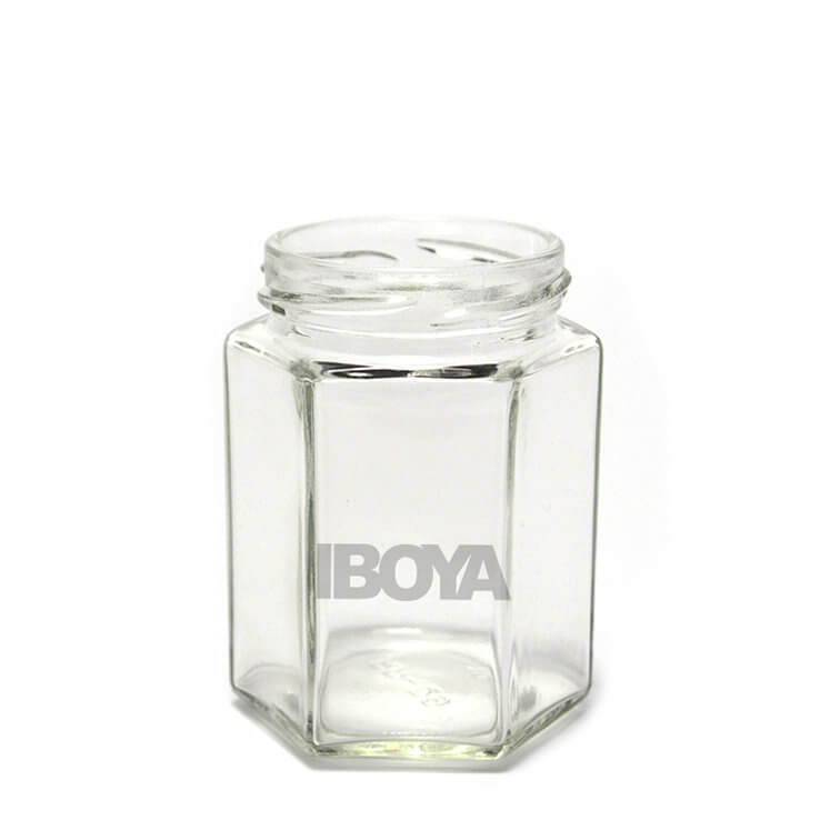 110ml Hexagon Glass Jars