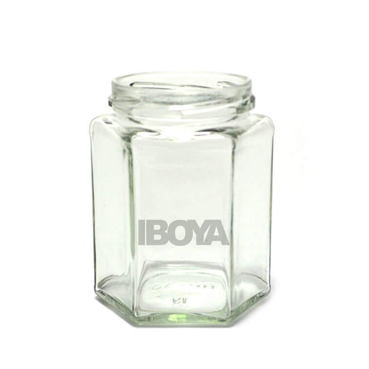 190ml Hexagon Glass Jars